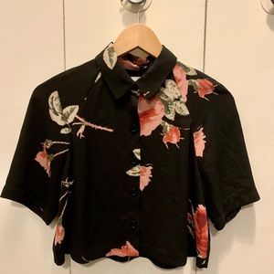 Wilfred Aritzia Cropped Blouse